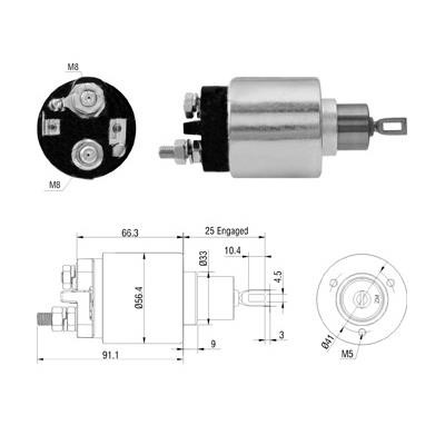 Hoffer 6646306 Solenoid Switch, starter 6646306: Buy near me in Poland at 2407.PL - Good price!