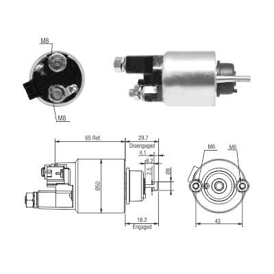 Hoffer 6646298 Solenoid Switch, starter 6646298: Buy near me in Poland at 2407.PL - Good price!