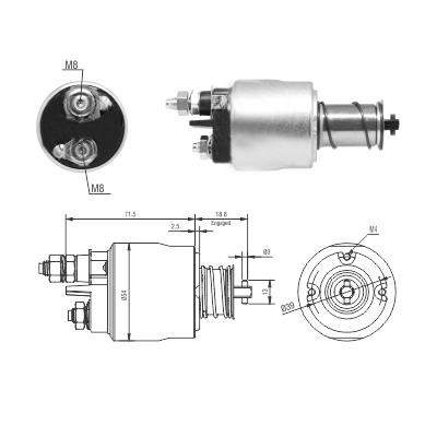Hoffer 6646311 Solenoid Switch, starter 6646311: Buy near me in Poland at 2407.PL - Good price!