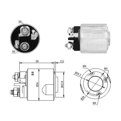 Hoffer 6646295 Solenoid Switch, starter 6646295: Buy near me in Poland at 2407.PL - Good price!
