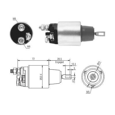 Hoffer 6646286 Solenoid Switch, starter 6646286: Buy near me at 2407.PL in Poland at an Affordable price!