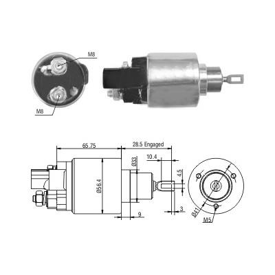 Hoffer 6646279 Solenoid Switch, starter 6646279: Buy near me in Poland at 2407.PL - Good price!