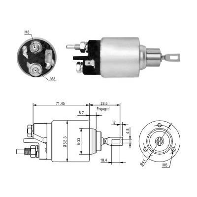 Hoffer 6646197 Solenoid Switch, starter 6646197: Buy near me in Poland at 2407.PL - Good price!