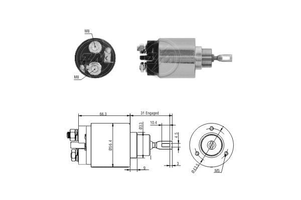 Messmer ZM2873 Solenoid switch, starter ZM2873: Buy near me at 2407.PL in Poland at an Affordable price!
