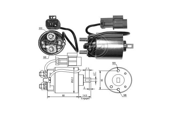 Messmer ZM713 Solenoid switch, starter ZM713: Buy near me at 2407.PL in Poland at an Affordable price!