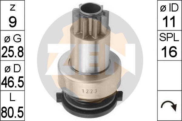 Messmer ZN1223 Freewheel gear, starter ZN1223: Buy near me at 2407.PL in Poland at an Affordable price!