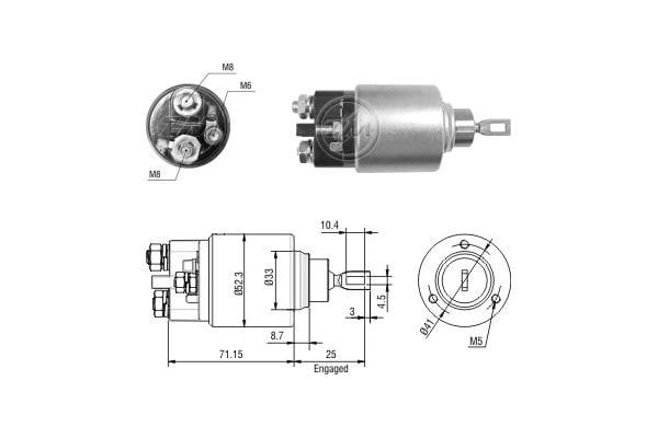 Messmer ZM2371 Solenoid switch, starter ZM2371: Buy near me at 2407.PL in Poland at an Affordable price!