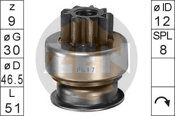 Messmer ZN0617 Freewheel gear, starter ZN0617: Buy near me in Poland at 2407.PL - Good price!