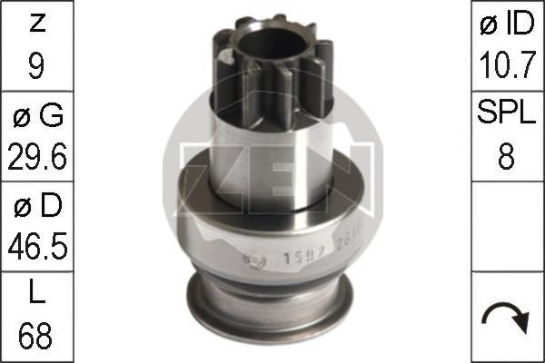 Messmer ZN1592 Freewheel gear, starter ZN1592: Buy near me at 2407.PL in Poland at an Affordable price!