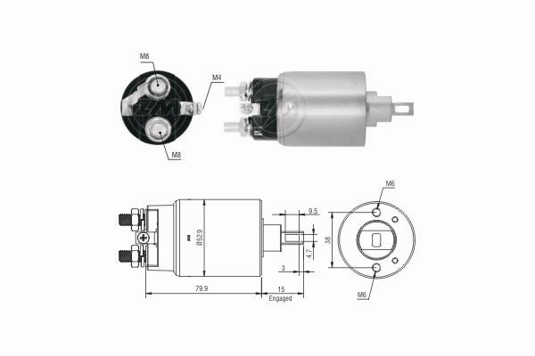 Messmer ZM3981 Solenoid switch, starter ZM3981: Buy near me at 2407.PL in Poland at an Affordable price!