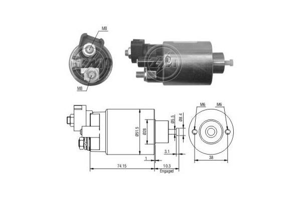 Messmer ZM994 Solenoid switch, starter ZM994: Buy near me at 2407.PL in Poland at an Affordable price!