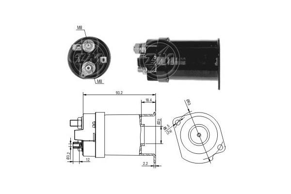 Messmer ZM556 Solenoid switch, starter ZM556: Buy near me in Poland at 2407.PL - Good price!