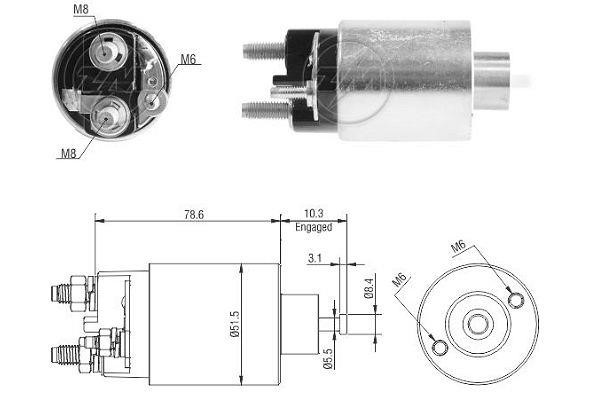 Messmer ZM3795 Solenoid switch, starter ZM3795: Buy near me at 2407.PL in Poland at an Affordable price!