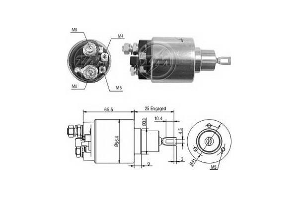 Messmer ZM1474 Solenoid switch, starter ZM1474: Buy near me at 2407.PL in Poland at an Affordable price!