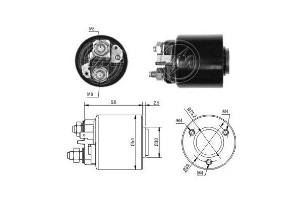 Messmer ZM491 Solenoid switch, starter ZM491: Buy near me at 2407.PL in Poland at an Affordable price!