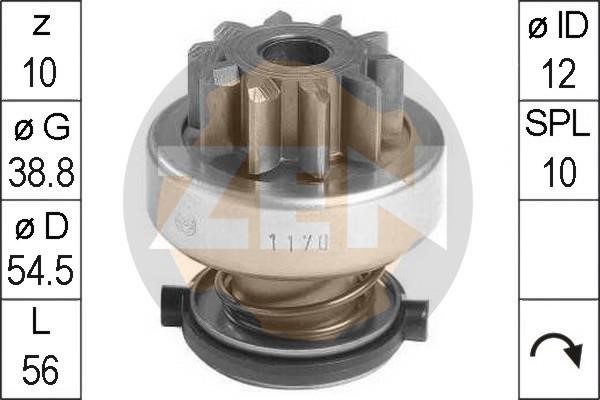 Messmer ZN1170 Freewheel gear, starter ZN1170: Buy near me at 2407.PL in Poland at an Affordable price!