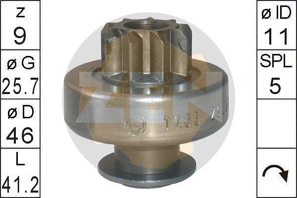 Messmer ZN1763 Freewheel gear, starter ZN1763: Buy near me at 2407.PL in Poland at an Affordable price!