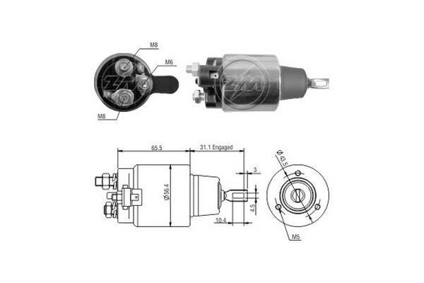 Messmer ZM1477 Реле стартера втягивающее ZM1477: Отличная цена - Купить в Польше на 2407.PL!