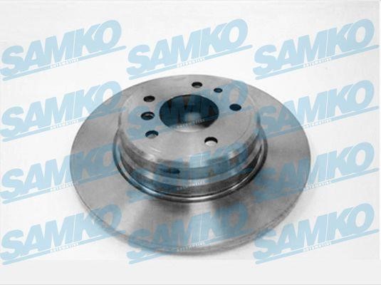 Samko B2401P Rear brake disc, non-ventilated B2401P: Buy near me in Poland at 2407.PL - Good price!
