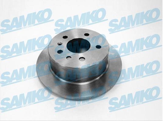 Samko O1341P Rear brake disc, non-ventilated O1341P: Buy near me at 2407.PL in Poland at an Affordable price!