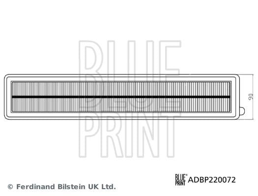 Blue Print ADBP220072 Filtr powietrza ADBP220072: Dobra cena w Polsce na 2407.PL - Kup Teraz!