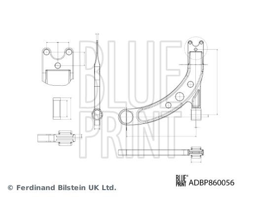 Blue Print ADBP860056 Track Control Arm ADBP860056: Buy near me in Poland at 2407.PL - Good price!
