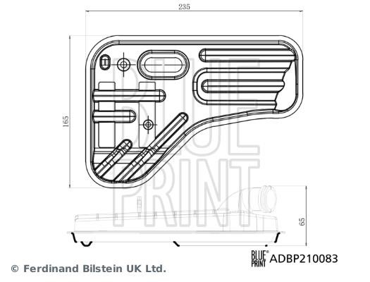 Blue Print ADBP210083 Automatic transmission filter ADBP210083: Buy near me in Poland at 2407.PL - Good price!