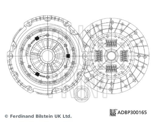 Blue Print ADBP300165 Clutch kit ADBP300165: Buy near me at 2407.PL in Poland at an Affordable price!