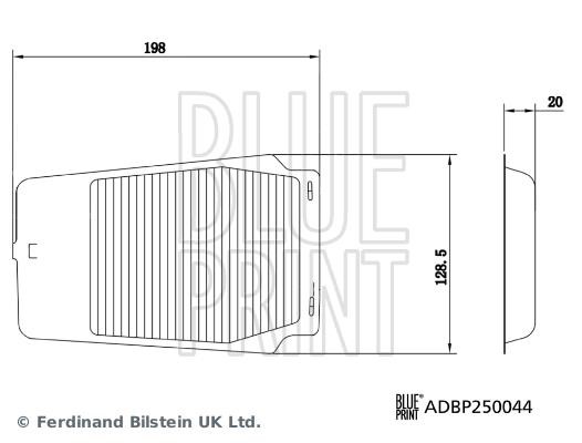 Blue Print ADBP250044 Filter, Innenraumluft ADBP250044: Kaufen Sie zu einem guten Preis in Polen bei 2407.PL!