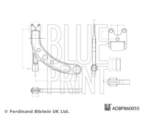 Blue Print ADBP860055 Track Control Arm ADBP860055: Buy near me in Poland at 2407.PL - Good price!