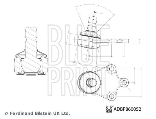 Blue Print ADBP860052 Ball joint ADBP860052: Buy near me in Poland at 2407.PL - Good price!