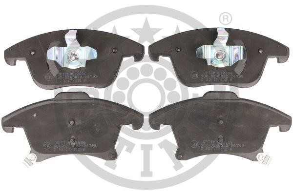 Optimal 12636 Brake Pad Set, disc brake 12636: Buy near me in Poland at 2407.PL - Good price!