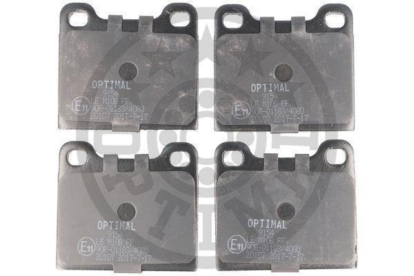 Optimal BP-09154 Brake Pad Set, disc brake BP09154: Buy near me in Poland at 2407.PL - Good price!