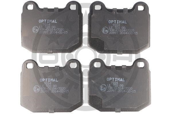 Optimal BP-09164 Тормозные колодки дисковые передние, комплект BP09164: Отличная цена - Купить в Польше на 2407.PL!