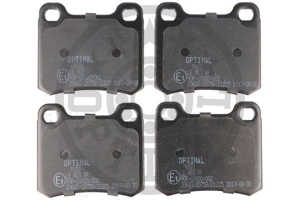 Optimal BP-09322 Тормозные колодки дисковые передние, комплект BP09322: Отличная цена - Купить в Польше на 2407.PL!