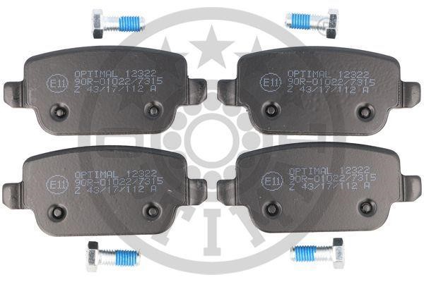 Optimal BP-12322 Front disc brake pads, set BP12322: Buy near me in Poland at 2407.PL - Good price!