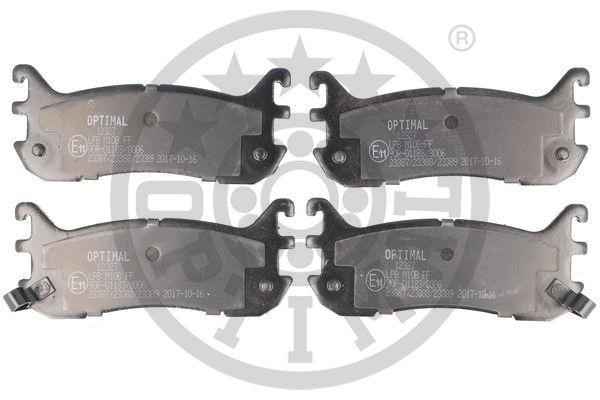 Optimal BP-12327 Rear disc brake pads, set BP12327: Buy near me in Poland at 2407.PL - Good price!