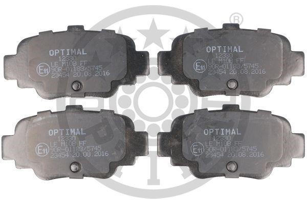 Optimal BP-12330 Rear disc brake pads, set BP12330: Buy near me in Poland at 2407.PL - Good price!