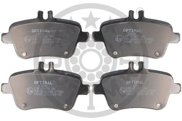 Optimal BP-12606 Rear disc brake pads, set BP12606: Buy near me in Poland at 2407.PL - Good price!