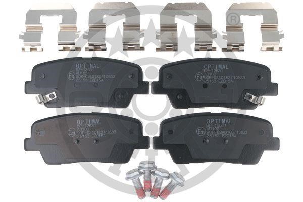 Optimal BP-12631 Rear disc brake pads, set BP12631: Buy near me in Poland at 2407.PL - Good price!
