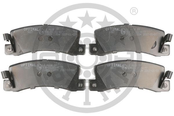 Optimal BP-09807 Rear disc brake pads, set BP09807: Buy near me in Poland at 2407.PL - Good price!