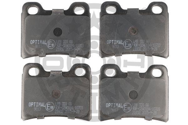 Optimal BP-09813 Rear disc brake pads, set BP09813: Buy near me in Poland at 2407.PL - Good price!