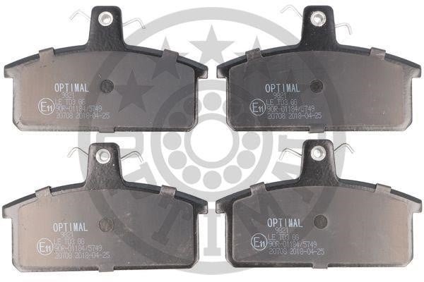 Optimal BP-09821 Brake Pad Set, disc brake BP09821: Buy near me in Poland at 2407.PL - Good price!