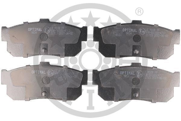 Optimal BP-09834 Тормозные колодки дисковые задние, комплект BP09834: Отличная цена - Купить в Польше на 2407.PL!