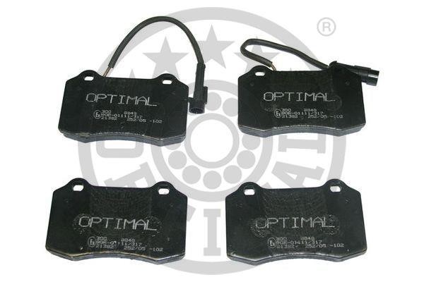 Optimal BP-09848 Brake Pad Set, disc brake BP09848: Buy near me in Poland at 2407.PL - Good price!