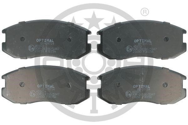 Optimal BP-09714 Front disc brake pads, set BP09714: Buy near me in Poland at 2407.PL - Good price!