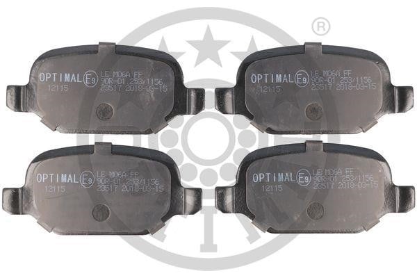 Optimal BP-12115 Rear disc brake pads, set BP12115: Buy near me at 2407.PL in Poland at an Affordable price!