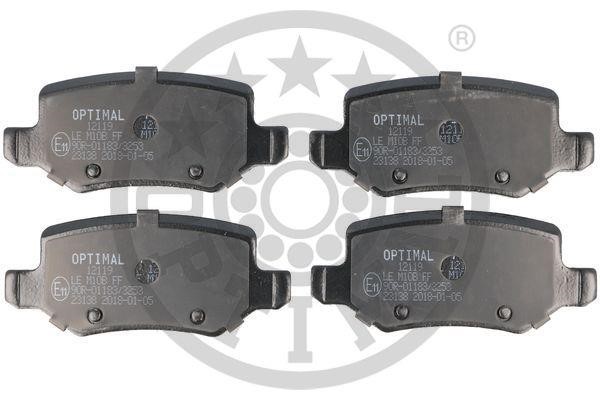 Optimal BP-12119 Rear disc brake pads, set BP12119: Buy near me in Poland at 2407.PL - Good price!