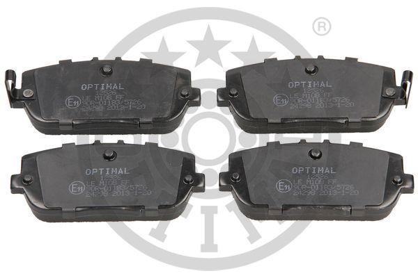 Optimal BP-12526 Rear disc brake pads, set BP12526: Buy near me in Poland at 2407.PL - Good price!