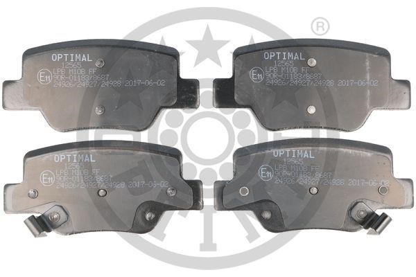 Optimal BP-12565 Rear disc brake pads, set BP12565: Buy near me in Poland at 2407.PL - Good price!